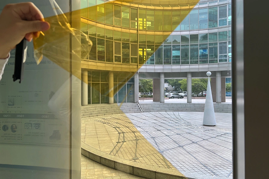 동작 서울기상청 기존 노후 창문필름 제거 작업